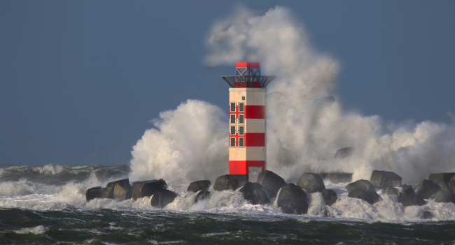 stormy lighthouse